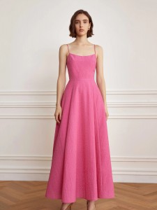 Rayon Rose Elegance Damenkleid Designer
