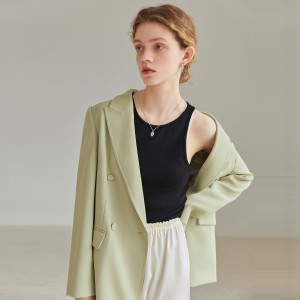 Yeşil Uzun Kollu Bol Siluet Günlük Giyim Blazer