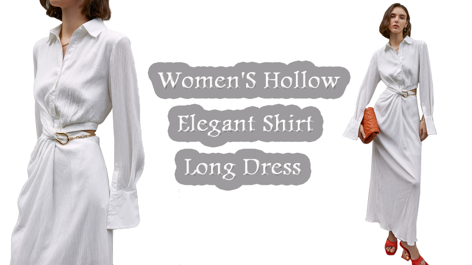 Potongan Baju Resmi Wanita Asimetris Putih
