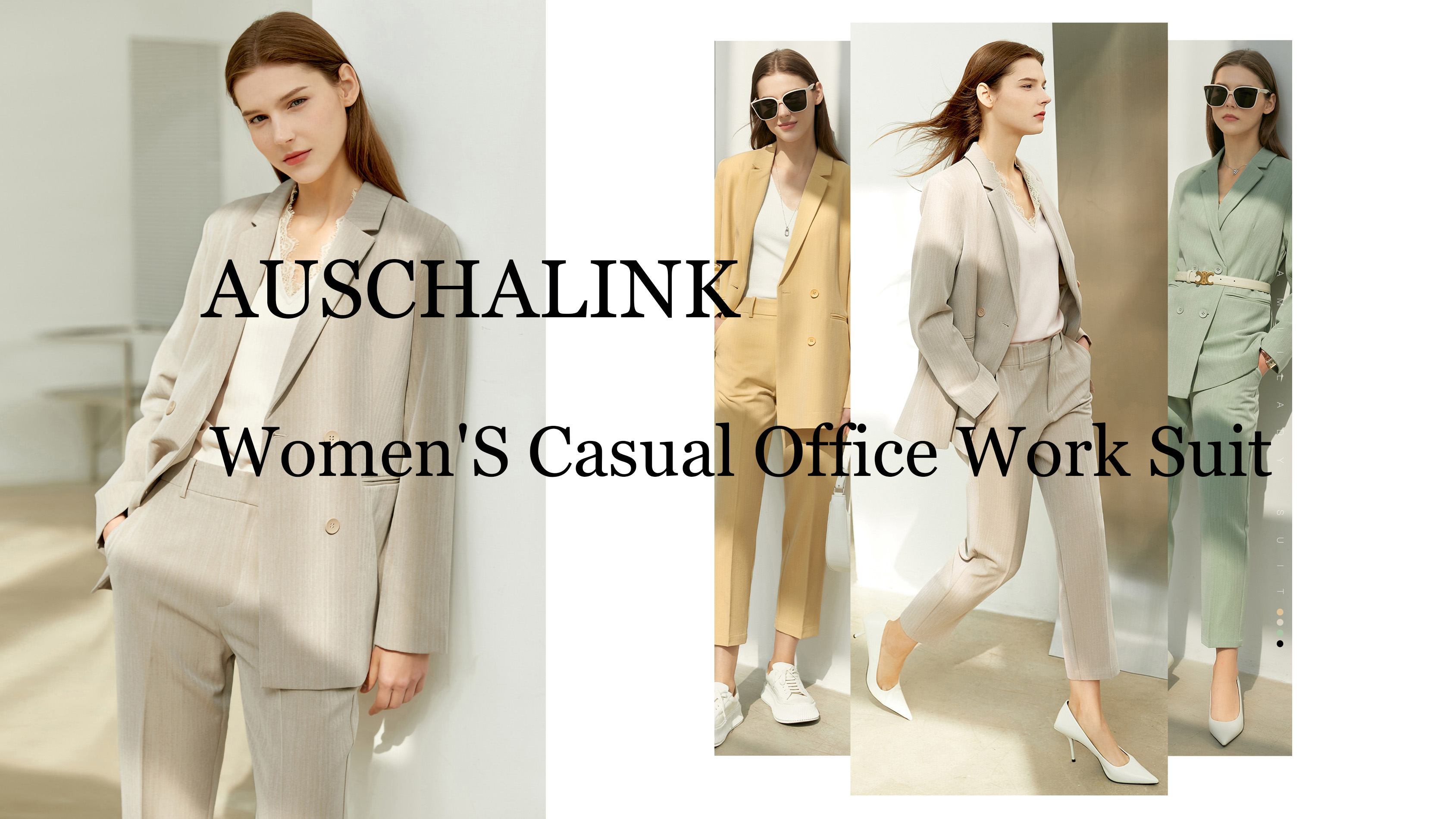 Висококачествен дамски ежедневен офис работен костюм на едро – Auschalink Fashion Garment Co., Ltd.