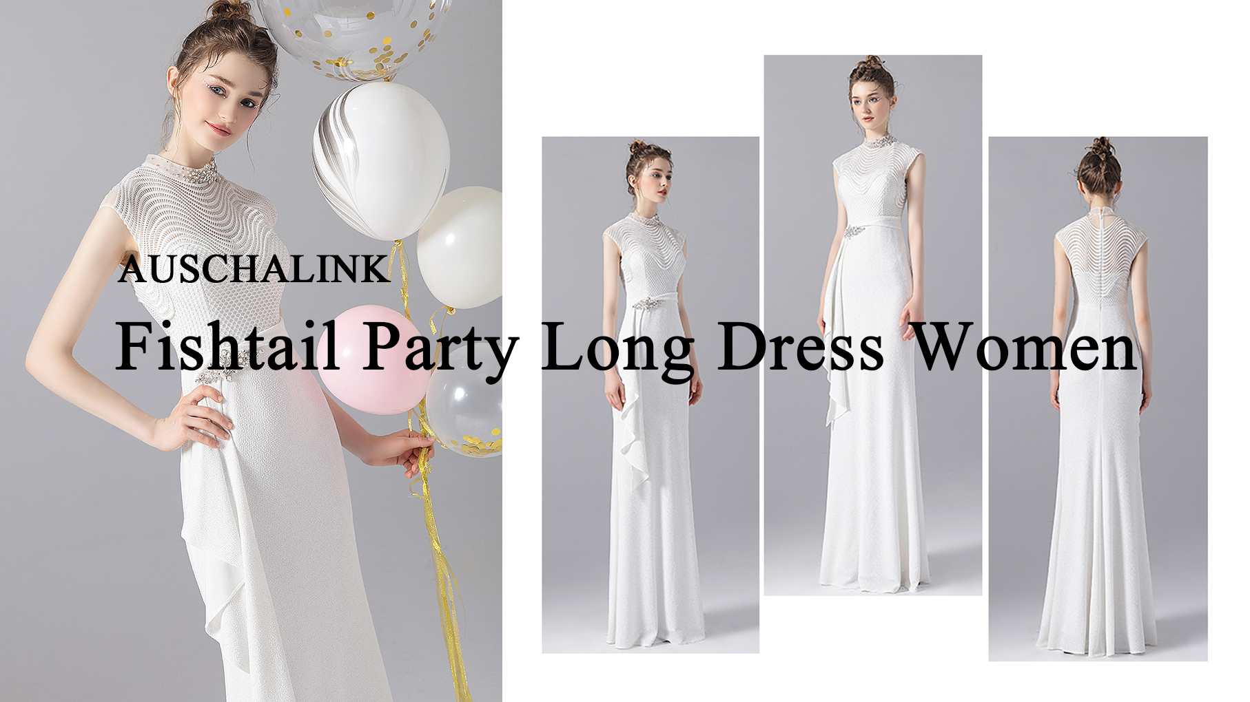 „Fishtail Party“ ilga suknelė moterims