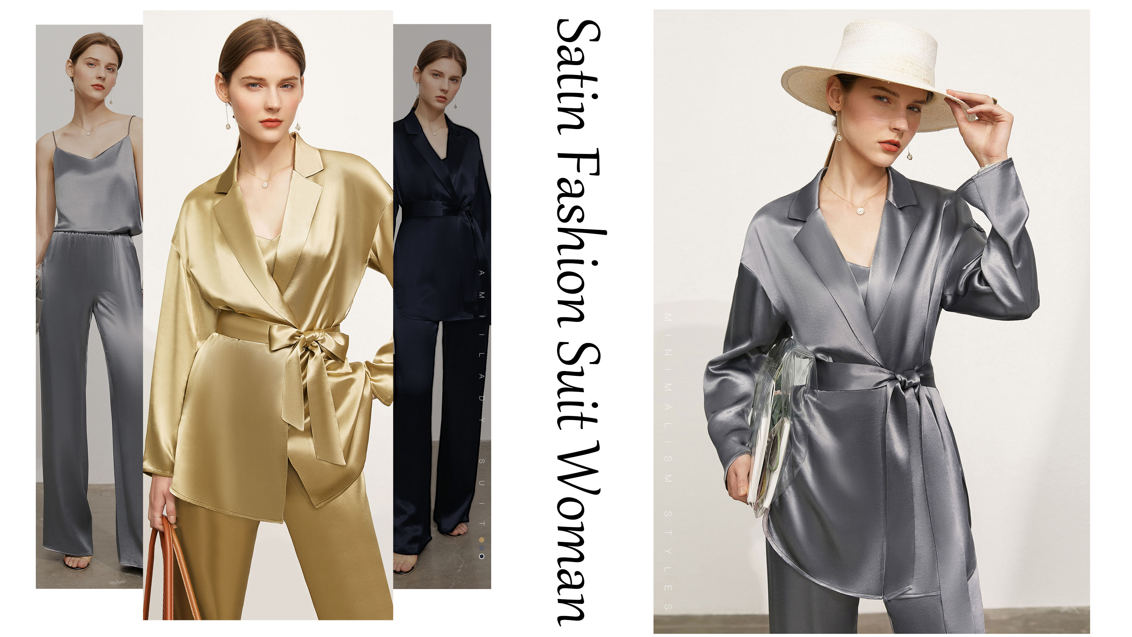 Propesyonal nga Satin Fashion Suit Woman manufacturers
