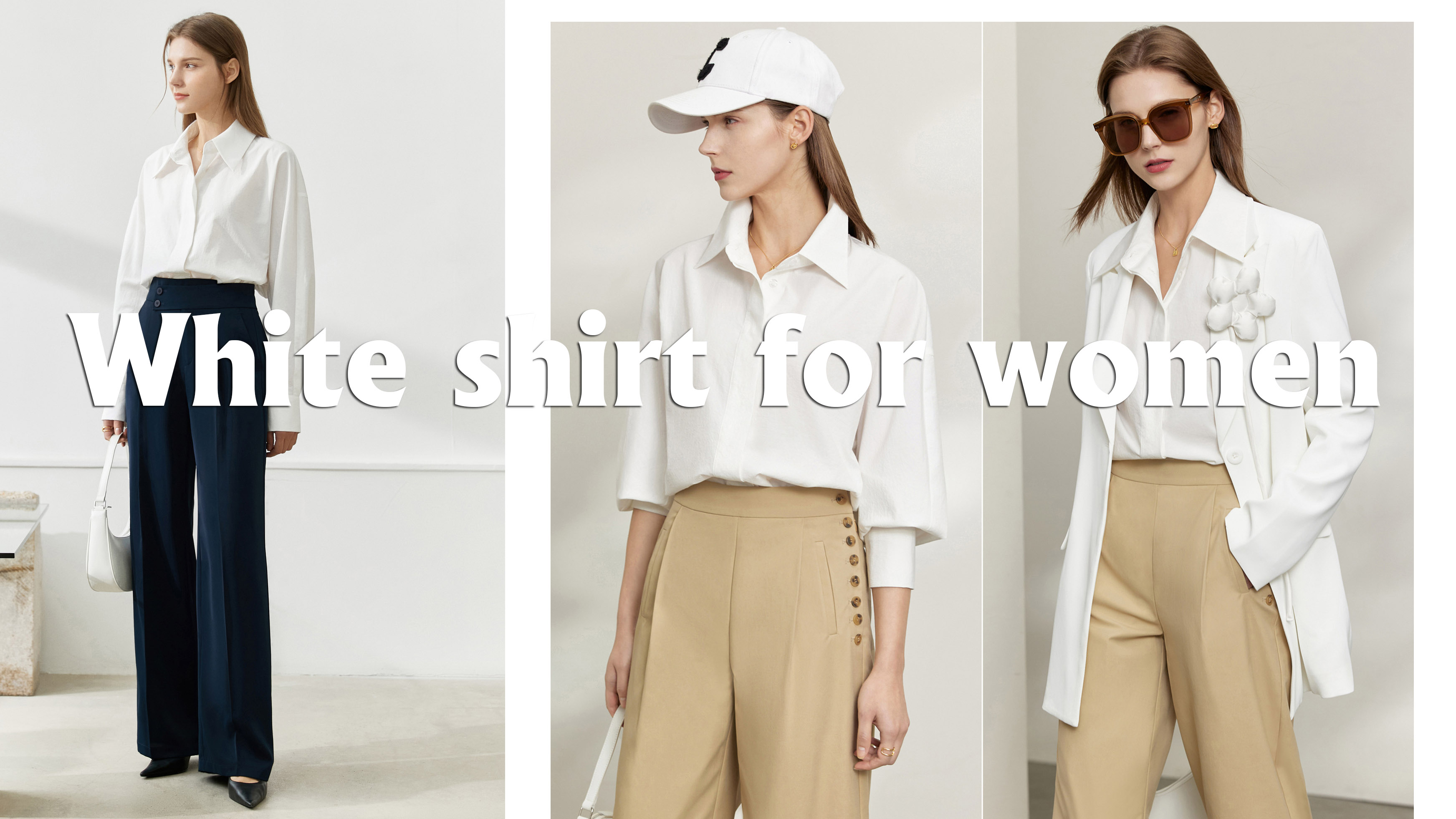 Kalite Kadın Üretici İçin Beyaz Gömlek |Auschalink