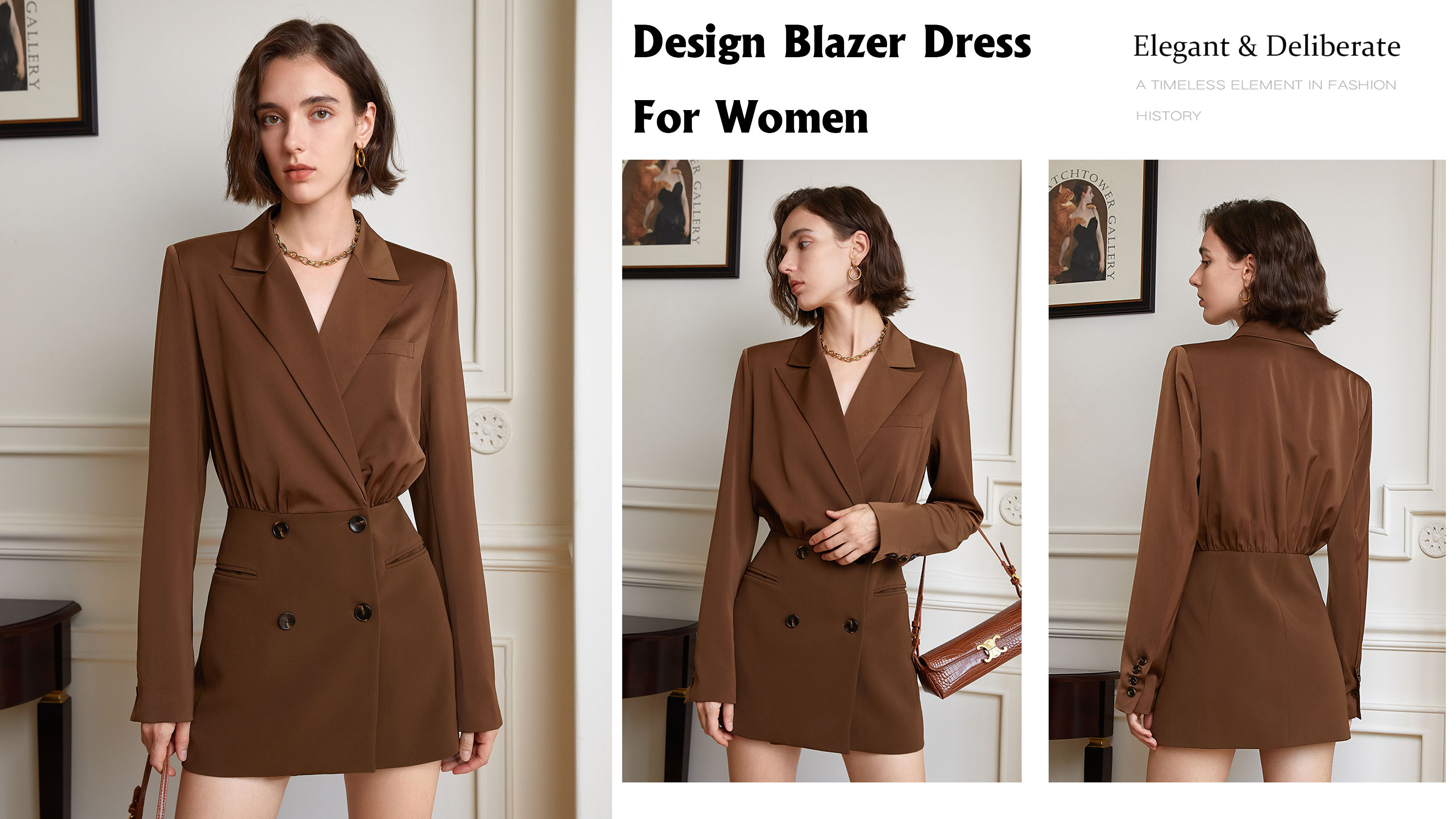 Quality Design Blazer Dress For Women Manufacturer |Auschalink