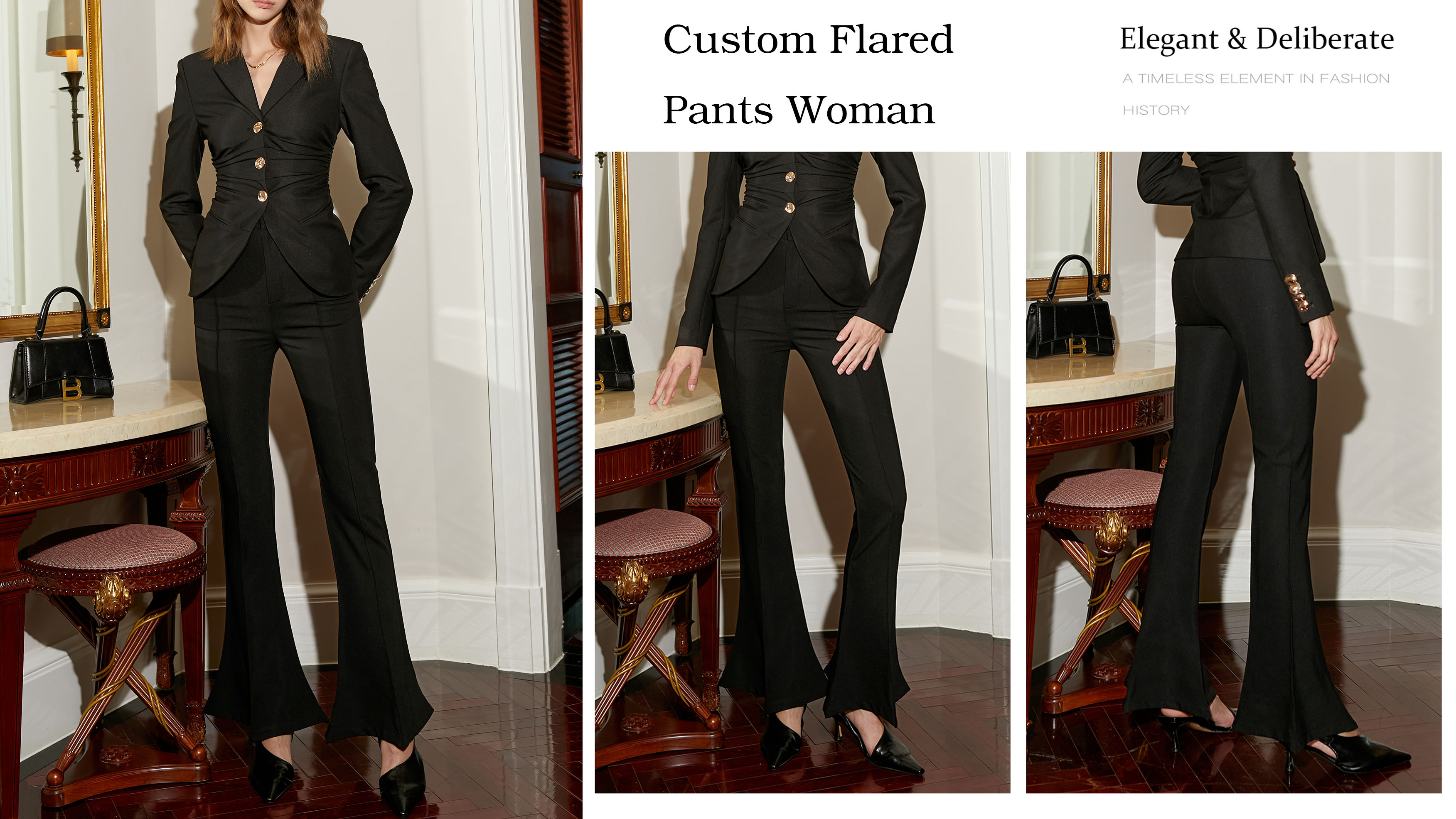 ບໍລິສັດທີ່ດີທີ່ສຸດ Custom Flared Pants Woman - Auschalink