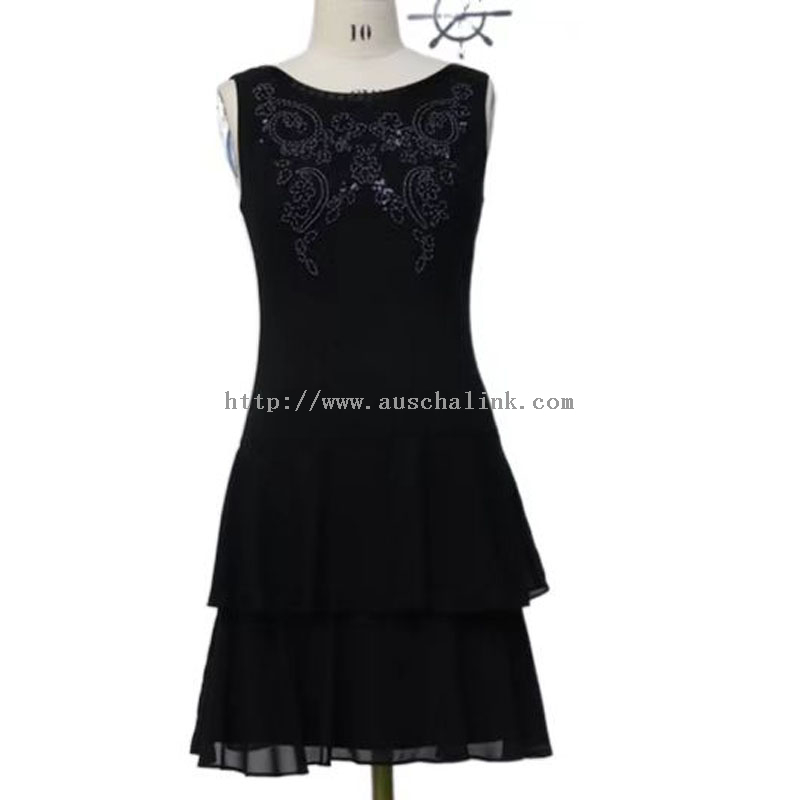 Дизайн саймалуу V-моюну Tiered Elegant Dress Аялдар