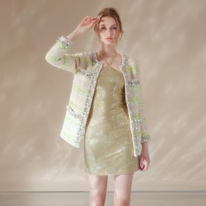 लक्जरी हस्तनिर्मित डायमंड सस्पेन्डर ड्रेस कोट