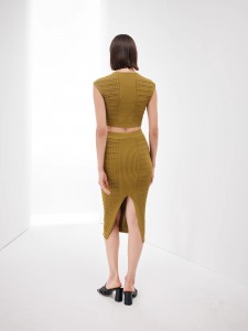 I-Elegant Midi Knit Skirt Manufacturer