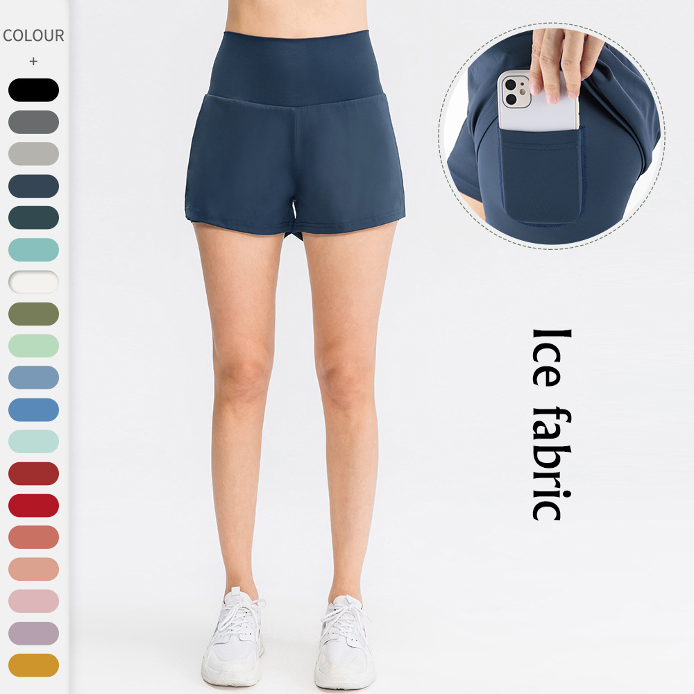 Карманные спортивные шорты для йоги, тенниса, быстросохнущие шорты для фитнеса