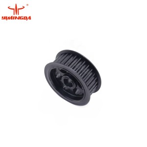 Black Pulley Gear 128048 Vector Cutter Spare Parts For Garment ເຄື່ອງຕັດອັດຕະໂນມັດ