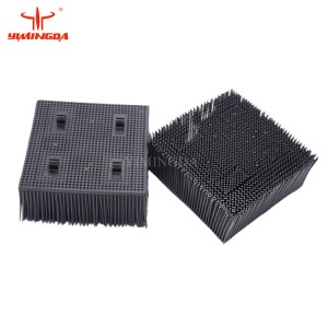 92911001 Poly PP Bristle Blocks Square Foot 1.6” Black Plastic Brushes Para sa GT7250 XLC7000