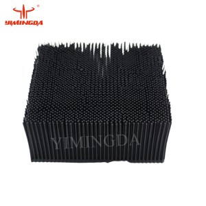 Eastman Bristle Poly PP Bristle Blocks 100*100*42mm Black Plastic Brushes for Eastman Cutter