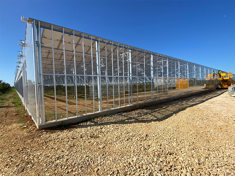 Solargewächshaus Multi Span mit allen Temperglas Covering-PMV015