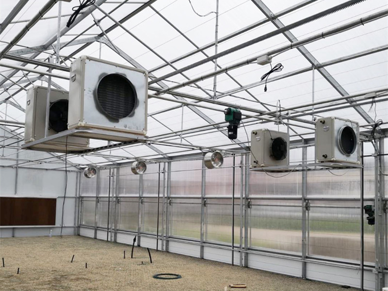 Giá xuất xưởng Trung Quốc Nông nghiệp / Thương mại Một nhịp / Đường hầm giá rẻ / Nhà kính tấm Venlo PC để trồng Cần sa với Hệ thống đầy đủ-PBSV002