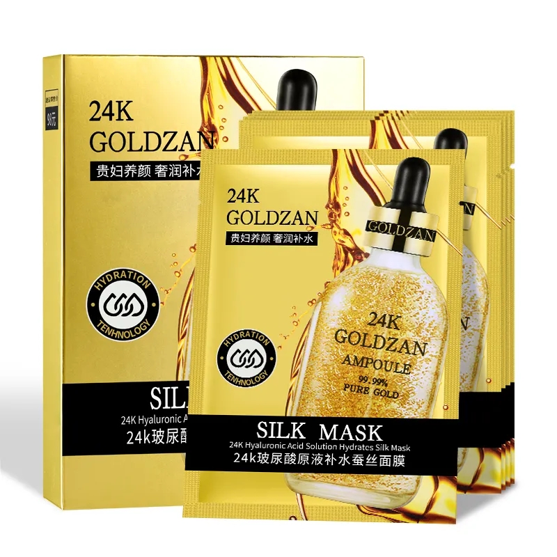 24-karätige Gold-Kollagen-Gesichtsmaske