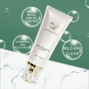 គំរូដោយឥតគិតថ្លៃពីរោងចក្រ Priavte Label Face Wash Moisturizing Hyaluronic Milk Facial Foam Cream Cleanser