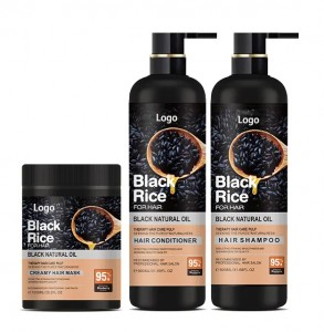 Black Rice mitrinošs pretblaugznu šampūns melnajiem matiem
