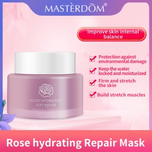 Máscara facial reparadora hidratante rosa