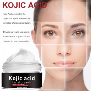 Crema facial con ácido kójico