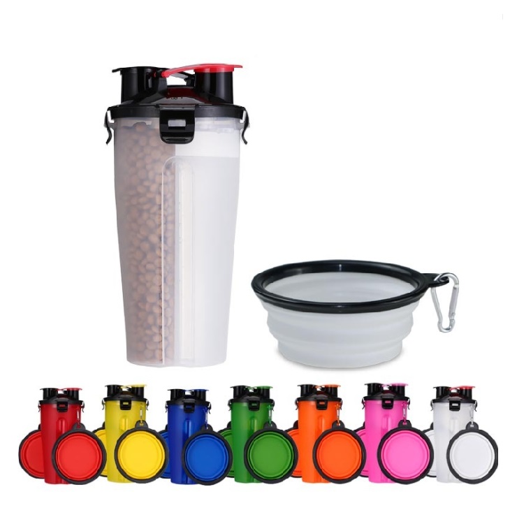 2 in 1 Outdoor Portable Pet Food and Water Feeder