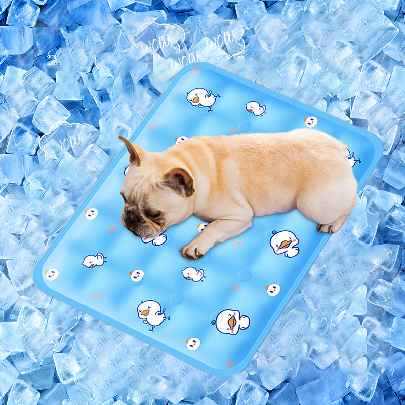 PVC cute duck waterproof summer ice Gel dog mat pet cooling mat pet bed