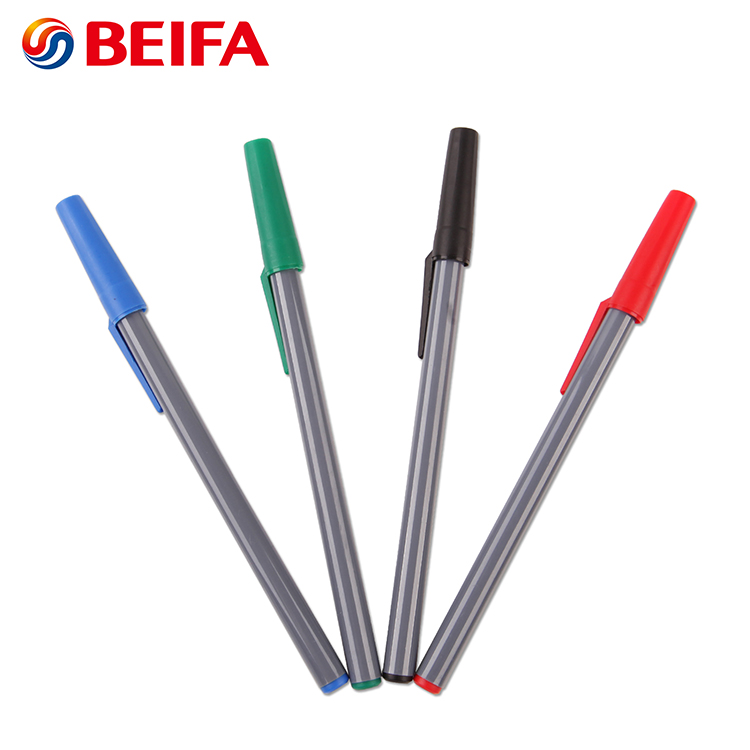PET Plastic Refill Ballpoint Pen with Custom Logo in Chinese Pen Factory