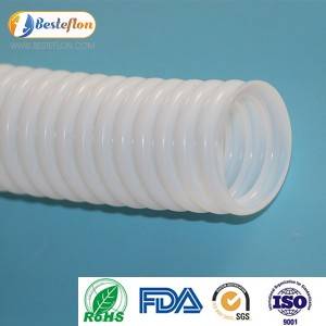 PTFE convoluted tube high quality Flexible Ptfe Plastic Corrugated Hose | BESTEFLON