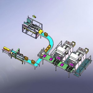 पूर्ण स्वचालित ब्याग-इन-बक्स फिलिंग मेसिन लाइन
