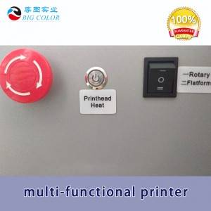 ZT A2 UV Flatbed Printer PTFE selilè platfòm