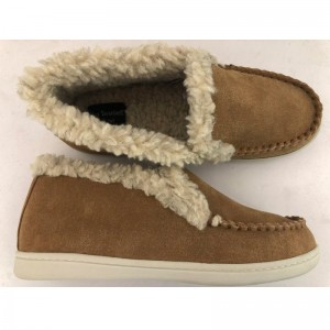 Mens leather ankle boots berber warm shoes