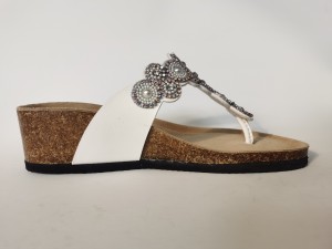 Nové dámské letní pantofle z pcv korku na vysokém podpatku