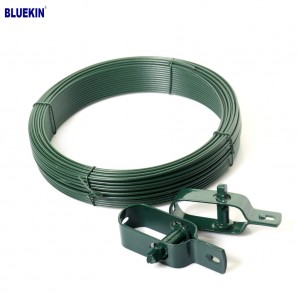 30m Green Soft PVC Coated Garden Wire