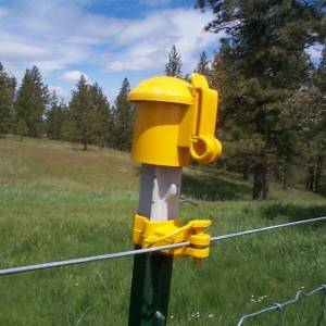 Tapa de seguridad para poste de cerca Y con piquete de estrella amarilla de PE