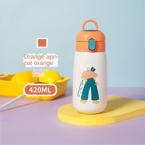 The new kids stainless steel water bottle with digital display intelligent lid