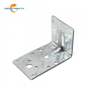 Galvanized Steel L Shape Angle Bracket Timber Connector