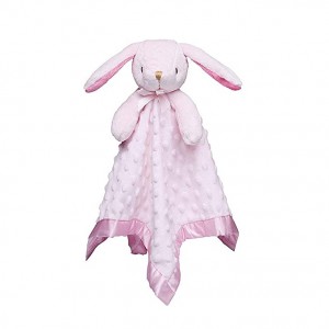 Loveys pikeun Orok Bunny Kaamanan Simbut Gadis Baru Lahir Lemes Pink Lovie Kado Orok Orok pikeun Orok sareng Balita