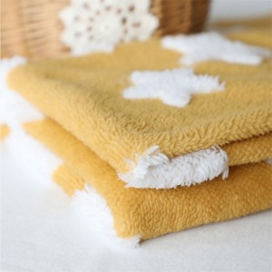 Özelleştirilebilir Renk Shu Velveteen Yıldız Desenli Tekstil Kumaş