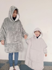 Stock Pulovers para nenos Mantas de TV preguiceiro Sudaderas con capucha de clima exterior Mantas de vestir