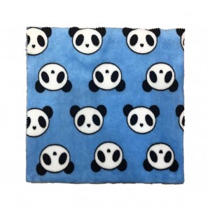 Panda Cotton Very Soft Cute Printing Fleece for Sofa Couch Bed 100% Polyester Flannel Fabric