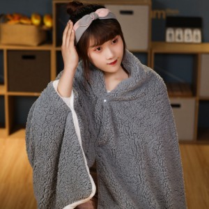 Wholesale double thick nap air conditioning blanket nap shawl blanket rimwe sherpa gumbeze