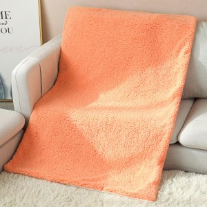 Wholesale double thick nap air conditioning blanket nap shawl blanket single sherpa blanket