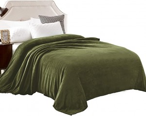 Manta de cama tamaño king de felpa de franela de terciopelo como colcha/cobertor/cubierta de cama suave, ligera, cálida y acogedora