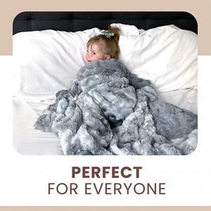 Luxus műszőrme kidobó takaró – puha, bolyhos, meleg, hangulatos, nyüzsgő, kényelmes, hosszú szálú plüss szövetből készült szőrmetakarók télre