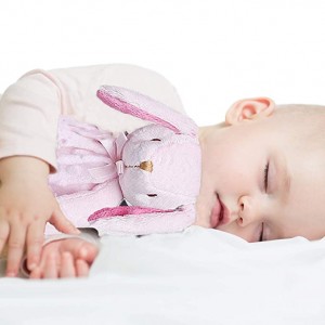 Loveys untuk Bayi Kelinci Selimut Keamanan Gadis Baru Lahir Lembut Pink Lovie Bayi Gadis Hadiah untuk Bayi dan Balita