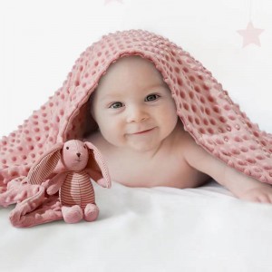 नई तकनीक आरामदायक दबाया फोम मखमली बेबी कंबल