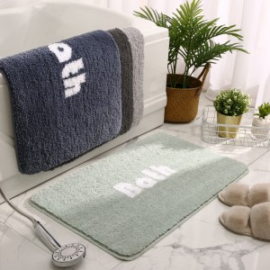 Bagong banyo sa bahay na non-slip floor mat carpet bathroom door absorbent foot pad home toilet door mat