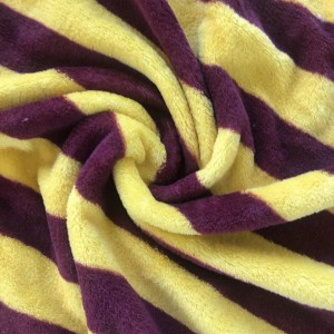 Trykt blød plys komfort mikrofiber baby flannel fleece stof 100% polyester stof til sengetøj madras stof