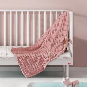 Ny teknologi Komfortabelt presset skumfløjl babytæppe
