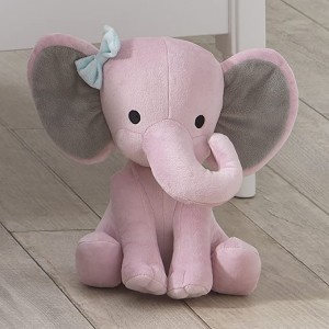 Bedtime Originals Twinkle Toes kolekcija plišanih ružičastih slonova sa svjetlucavim prstima