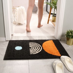 Indgangsdør gulvmåtte dørmåtte hjem badeværelse badeværelse dør absorberende skridsikker fodmåtte tæppe